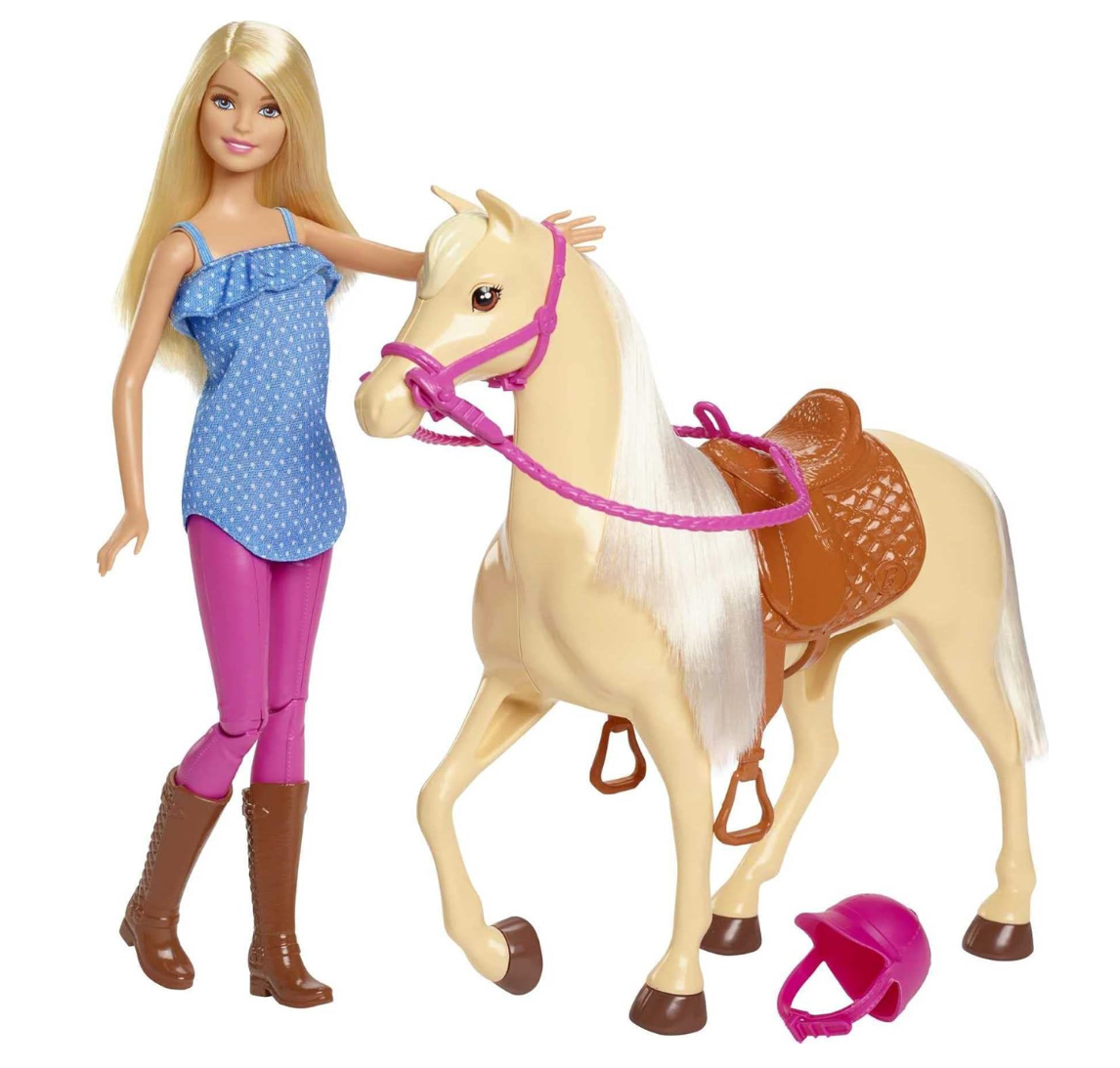 Barbie y su caballo con accesorios de equitación