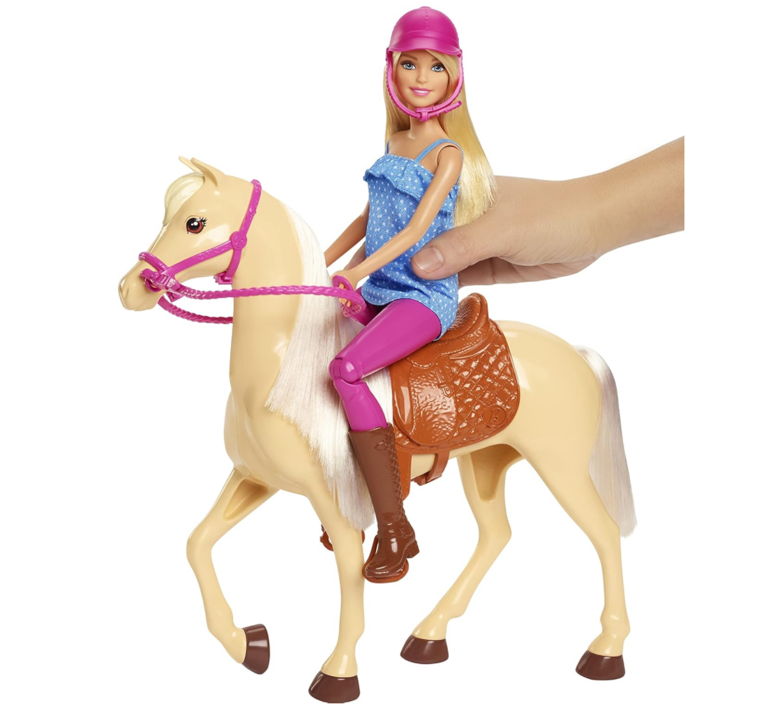 Barbie y su caballo con accesorios de equitación - Imagen 4
