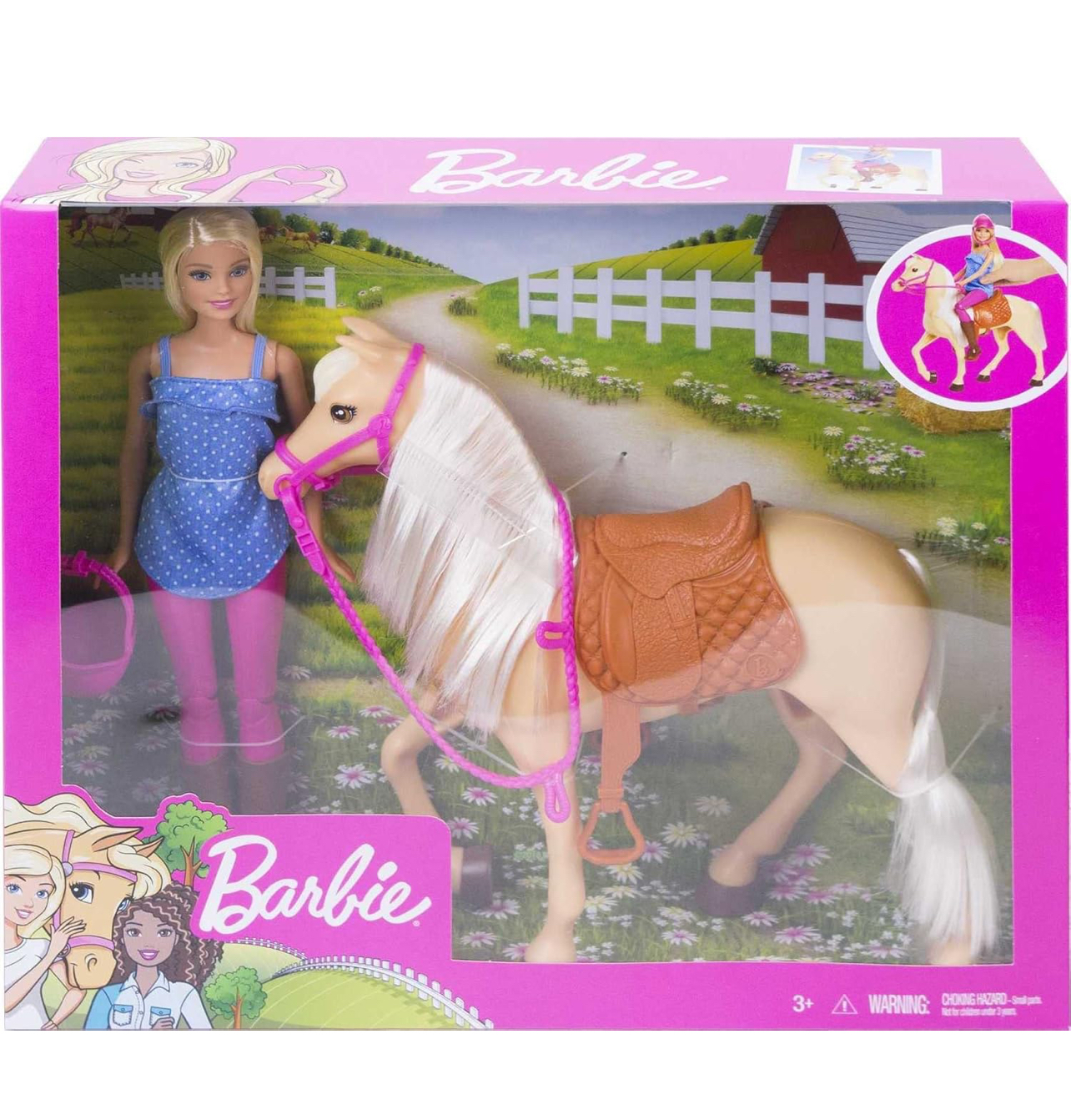 Barbie y su caballo con accesorios de equitación - Imagen 5