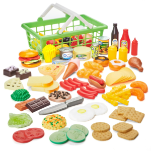 Canasta de mercar con alimentos x100 piezas Kid Connection