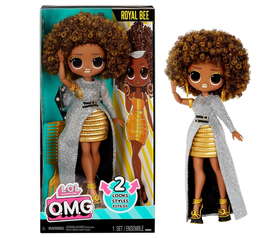 LOL muñeca de moda Royal Bee con doble look y accesorios