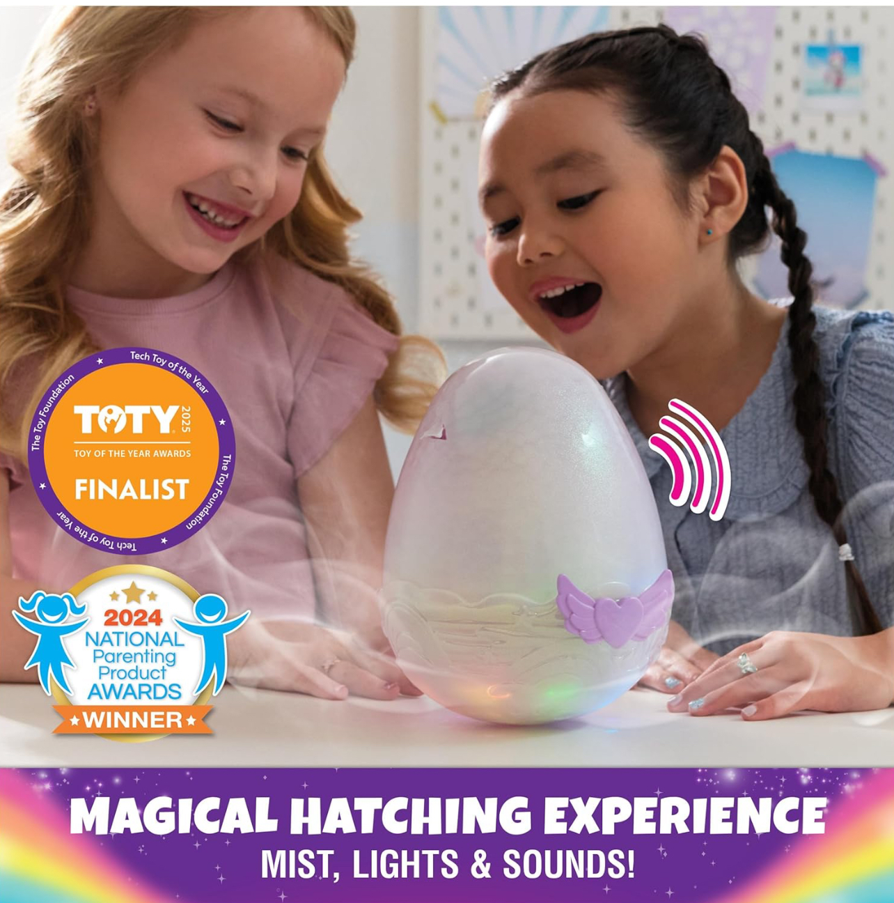 Hatchimals Alive Huevo sorpresa con niebla, luces, sonidos y 100 reacciones - Imagen 3