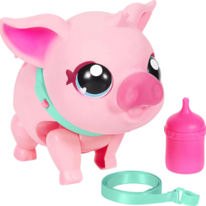 Little Live Pets cerdito que camina con sonidos, reacciones y toma tetero