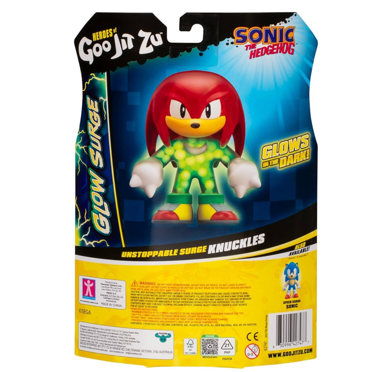 Knuckles de Sonic Héroe de Goo Jit Zu - Imagen 5