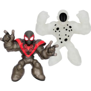 Spidey Miles Morales vs Spot brillan en la oscuridad Pack x2 Héroes de Goo Jit Zu