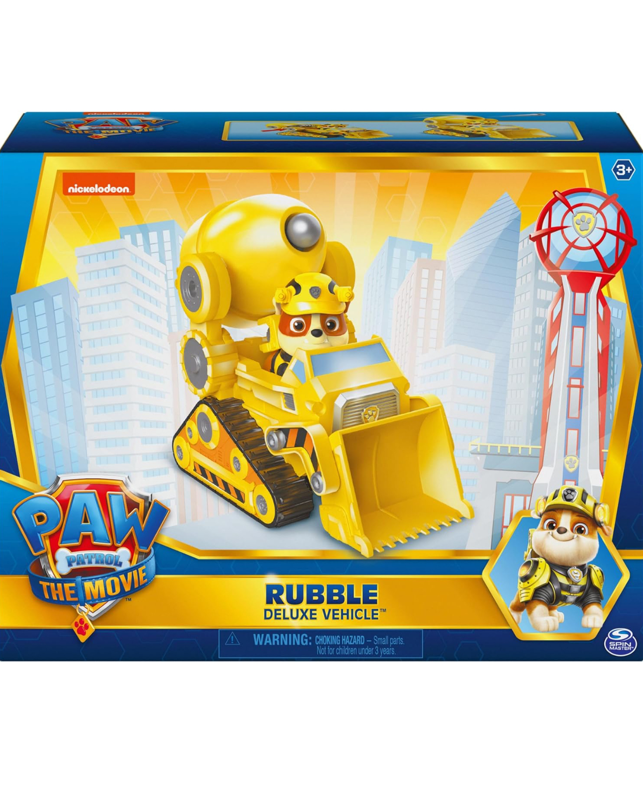 Paw Patrol Rubble con camión de construcción Deluxe y lanzador - Imagen 3