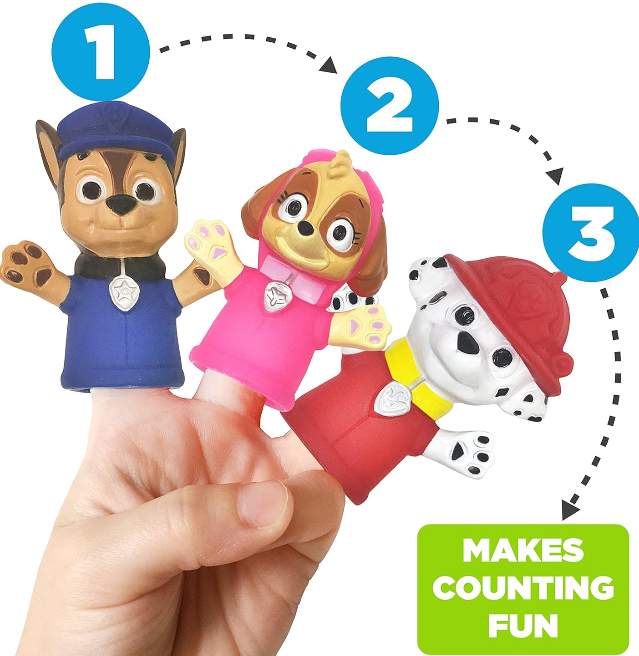 Paw Patrol x10 marionetas plásticas para dedos - Imagen 4
