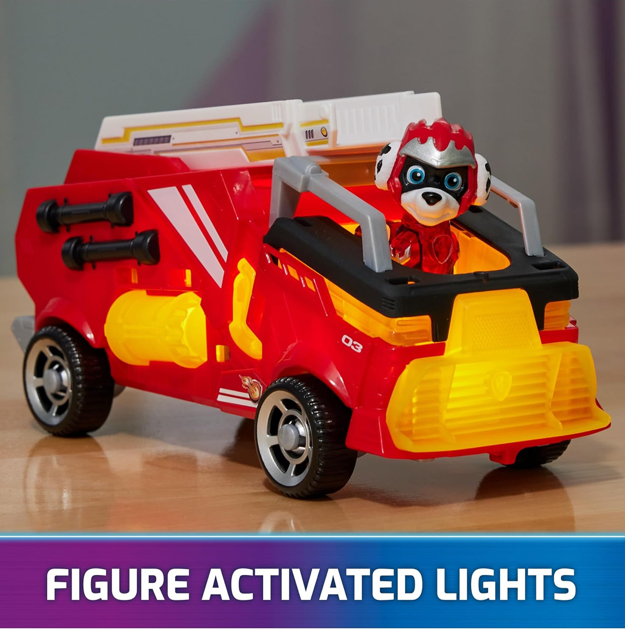 Paw Patrol Marshall y carro de bomberos con luz y sonidos - Imagen 2