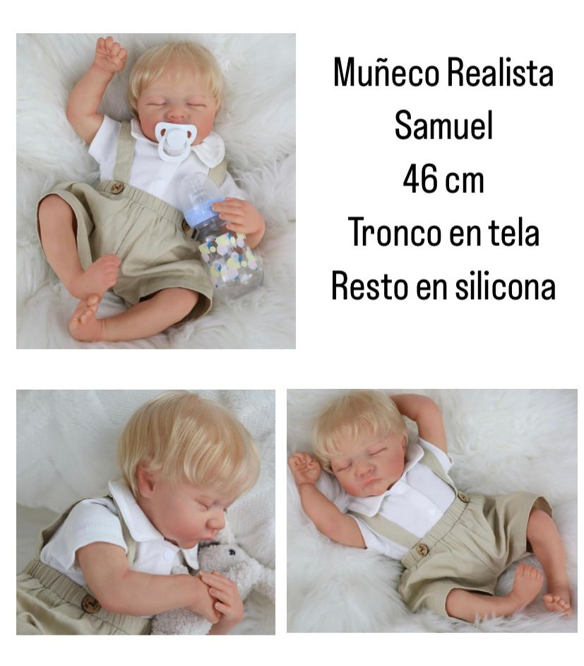 Samuel bebé reborn realista 46cm - Imagen 2