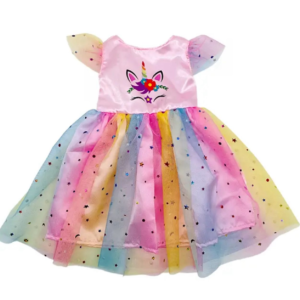 Z vestido de unicornio para muñecas