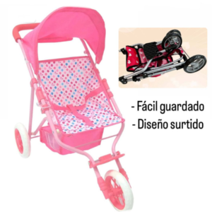 Z Coche paseador para muñecas sencillo