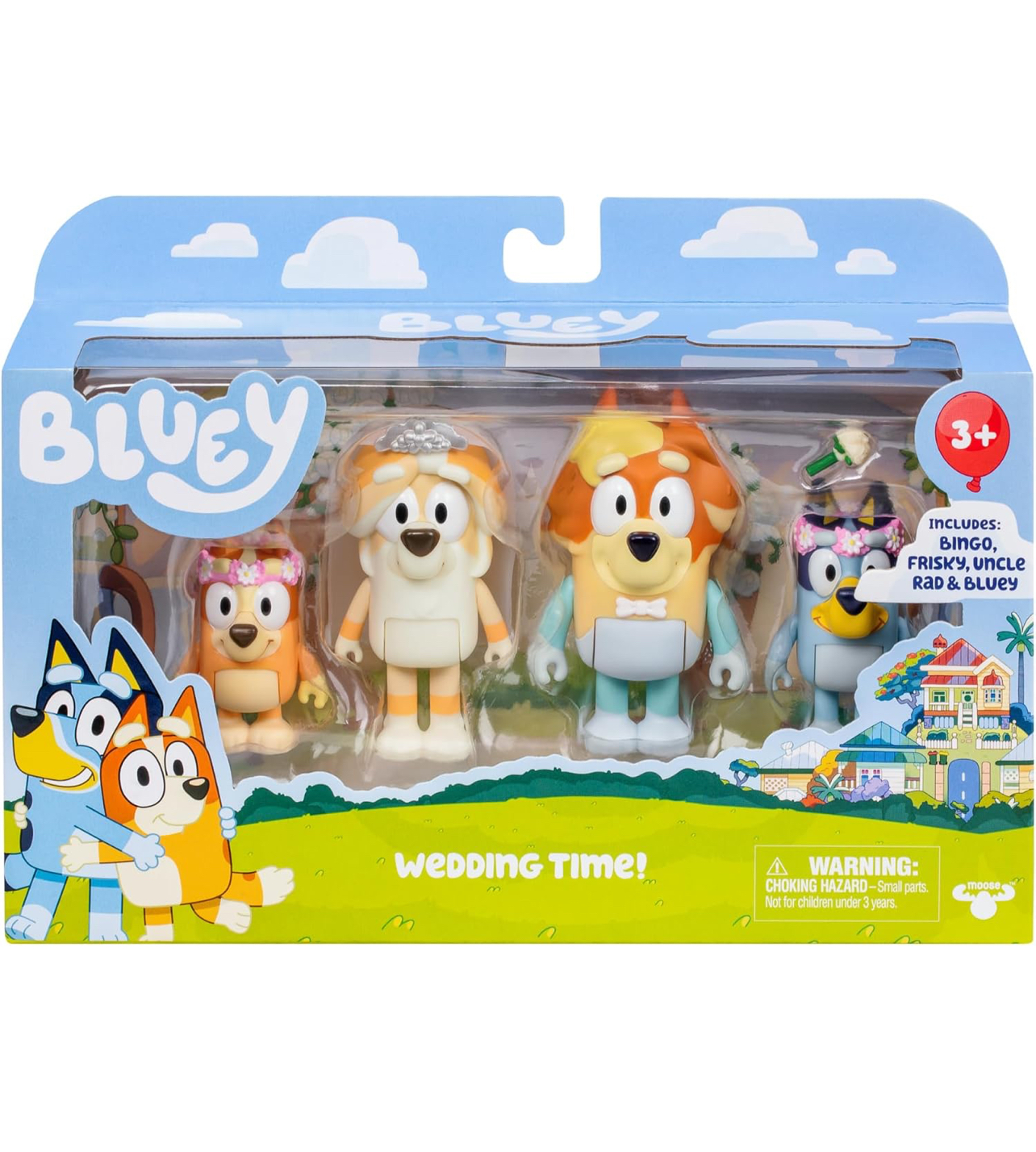 Figuras de Bluey x4 modelo hora de boda - Imagen 4