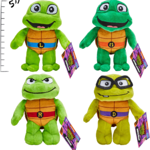 Tortugas Ninja peluches x4 unidades de 12cm