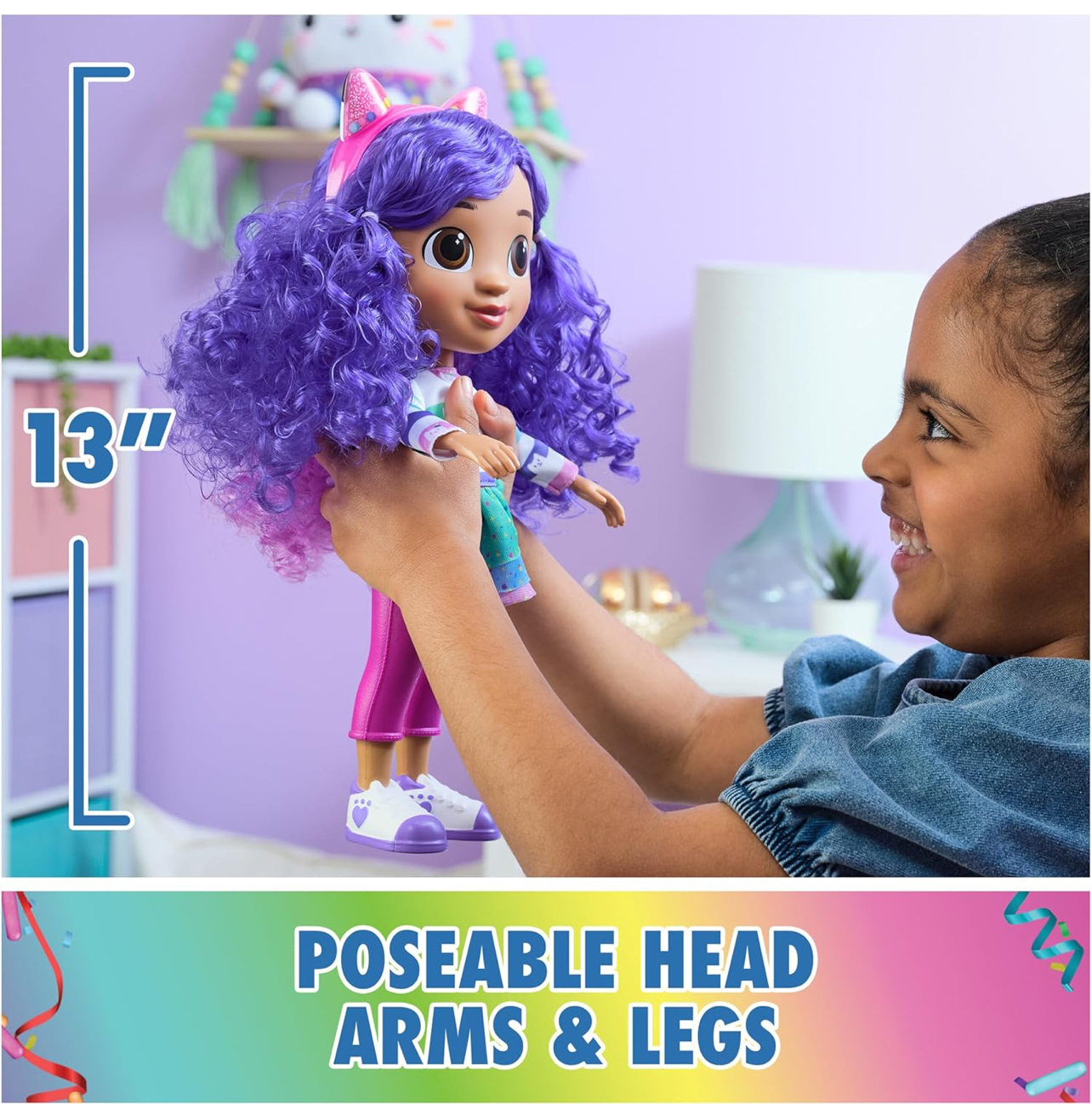 Gabby muñeca de 33cm estilo celebración con 15 sonidos - Imagen 3
