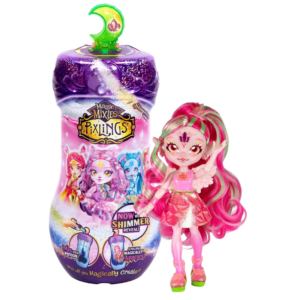 Magic Mixies Pixlings muñeca Faye hada rosada reveal