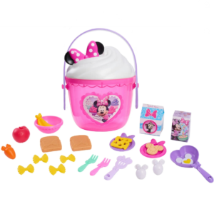 Minnie Mouse balde para almacenar con utensilios de cocina