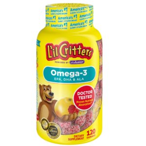 Gomitas vitaminas Omega 3 x120 unidades para niños