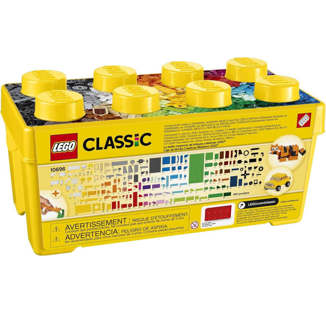 Lego Classic x484 bloques con caja de almacenamiento - Imagen 4