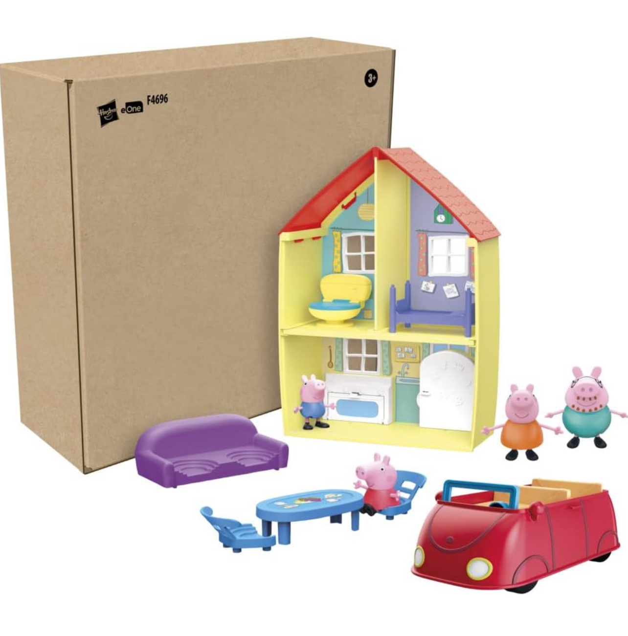 Juego de casa, carro y familia Peppa Pig - Imagen 2
