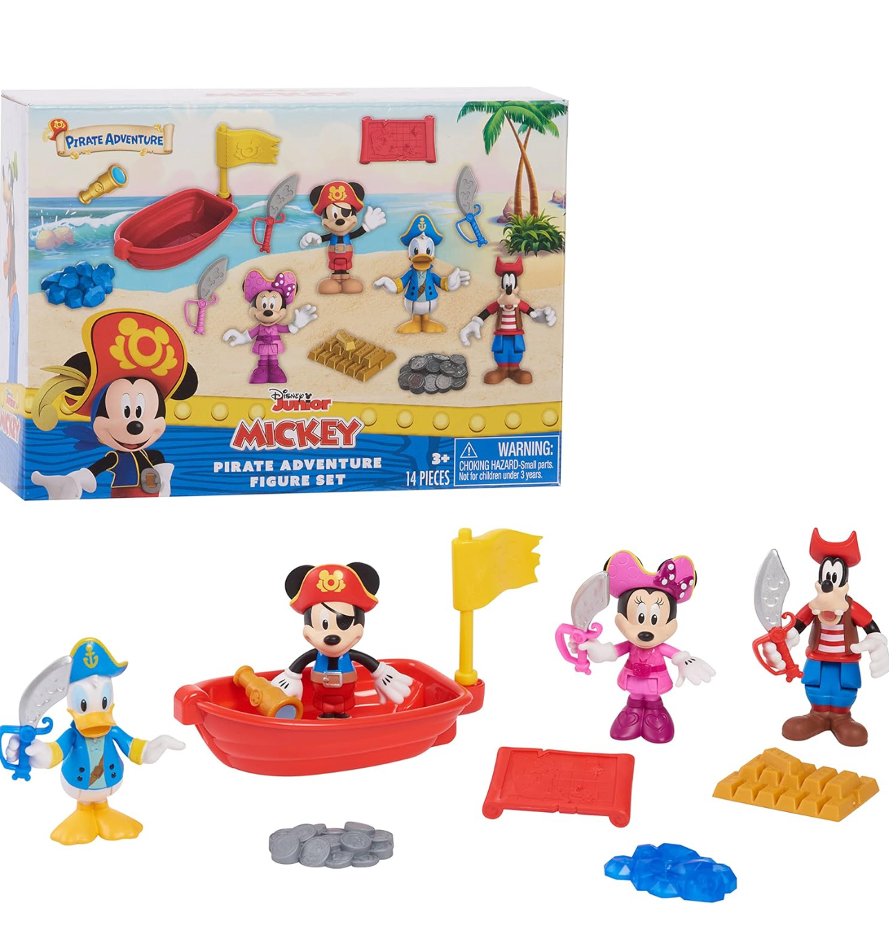 Set de figuras Mickey Mouse y sus amigos. Aventura pirata