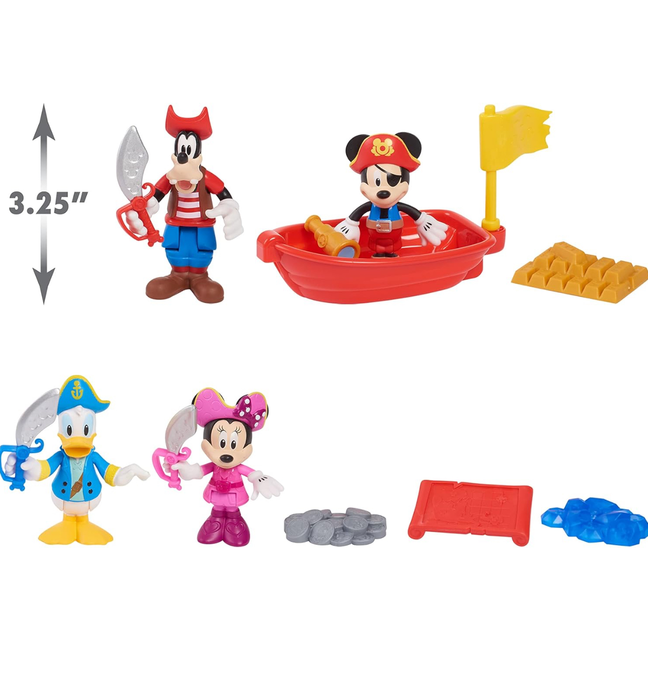 Set de figuras Mickey Mouse y sus amigos. Aventura pirata - Imagen 3