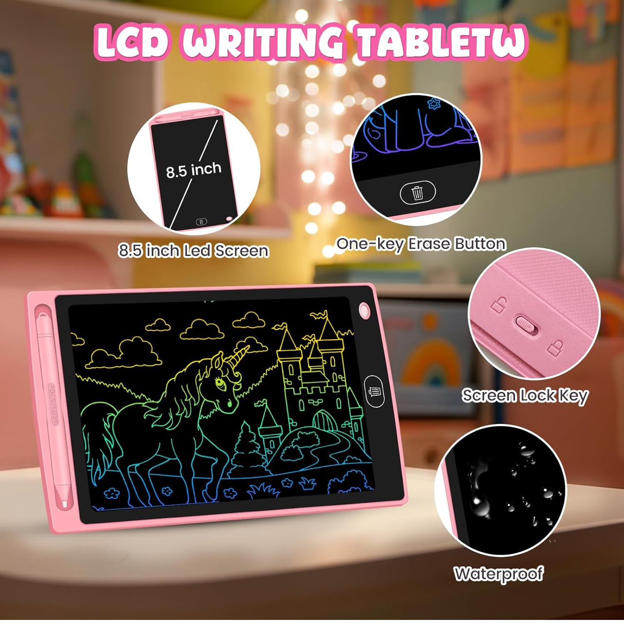 Tableta de escritura LCD reutilizable 1 unidad - Imagen 3