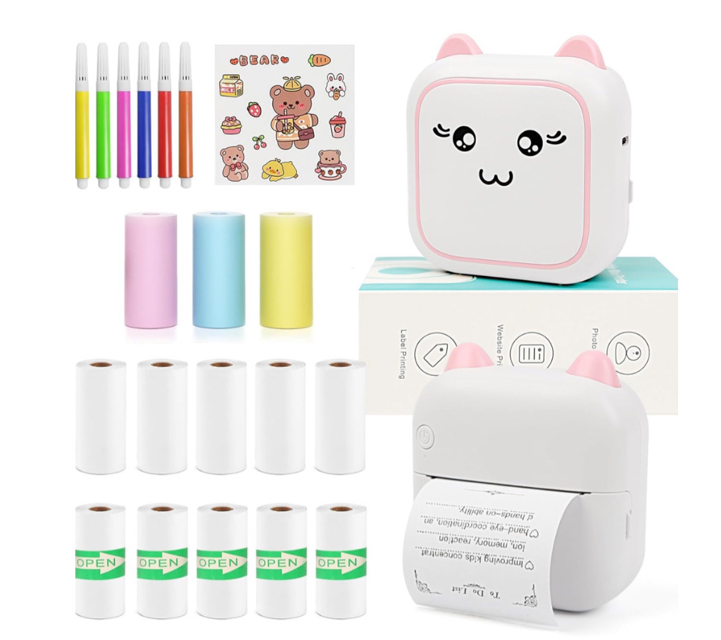 Mini impresora inalámbrica de calcomanías (no necesita tinta)