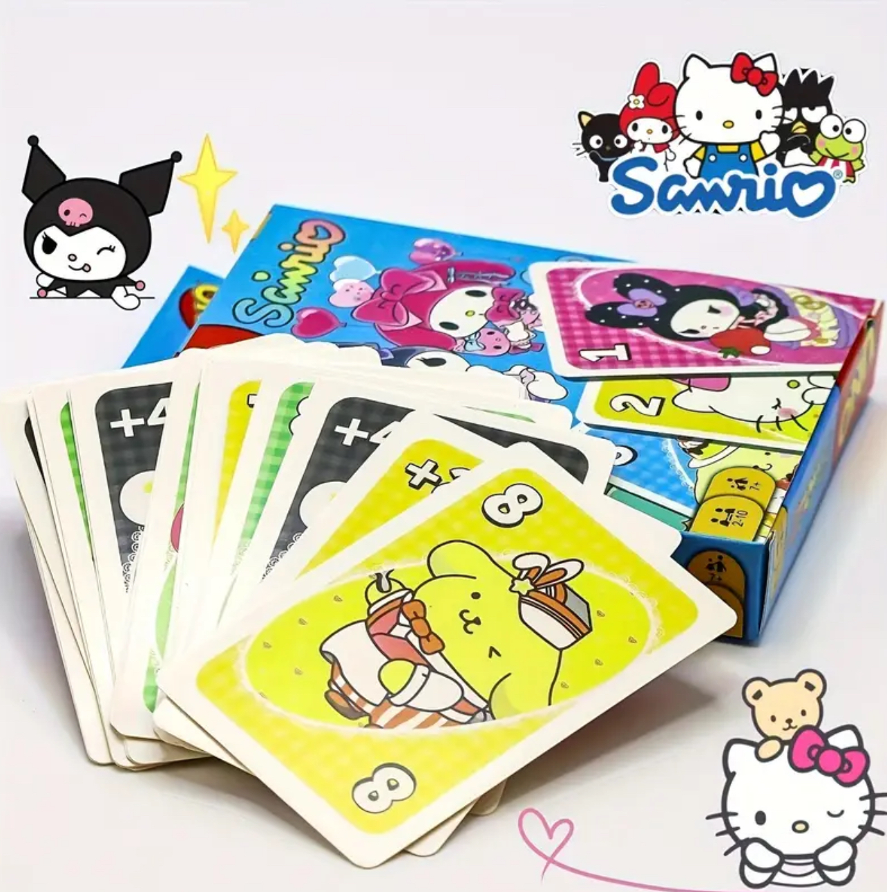 UNO juego de cartas con Temática Hello Kitty Sanrio - Imagen 5