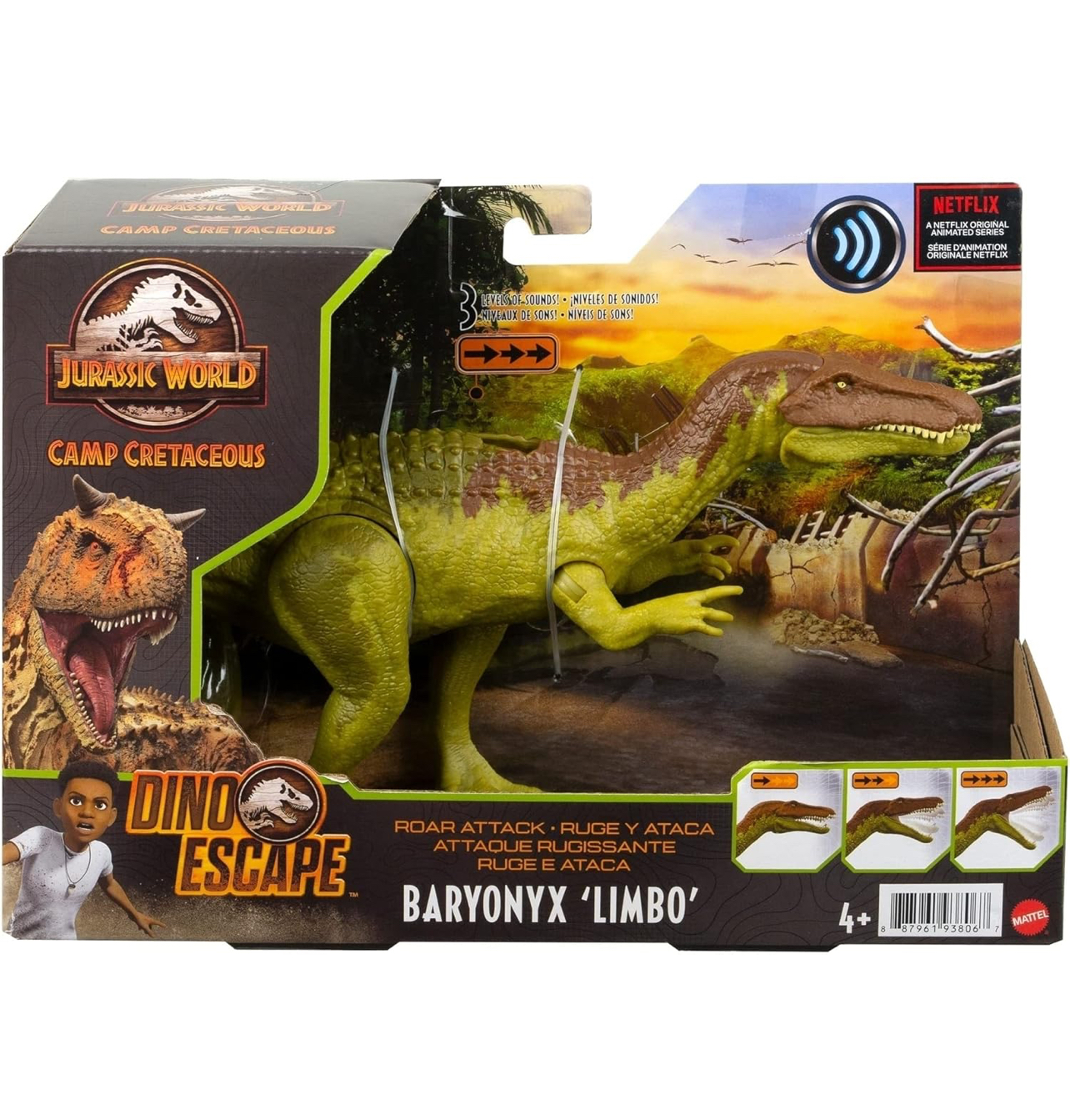 Baryonyx Jurassic World figura de acción con movimiento y sonidos - Imagen 5