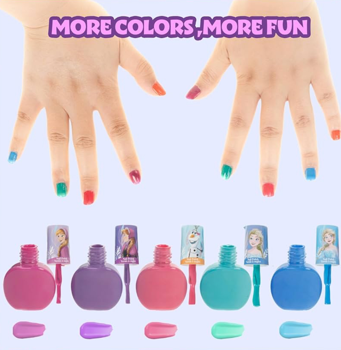 Set de maquillaje labiales y esmaltes Moana no tóxico e hipoalergénico - Imagen 4