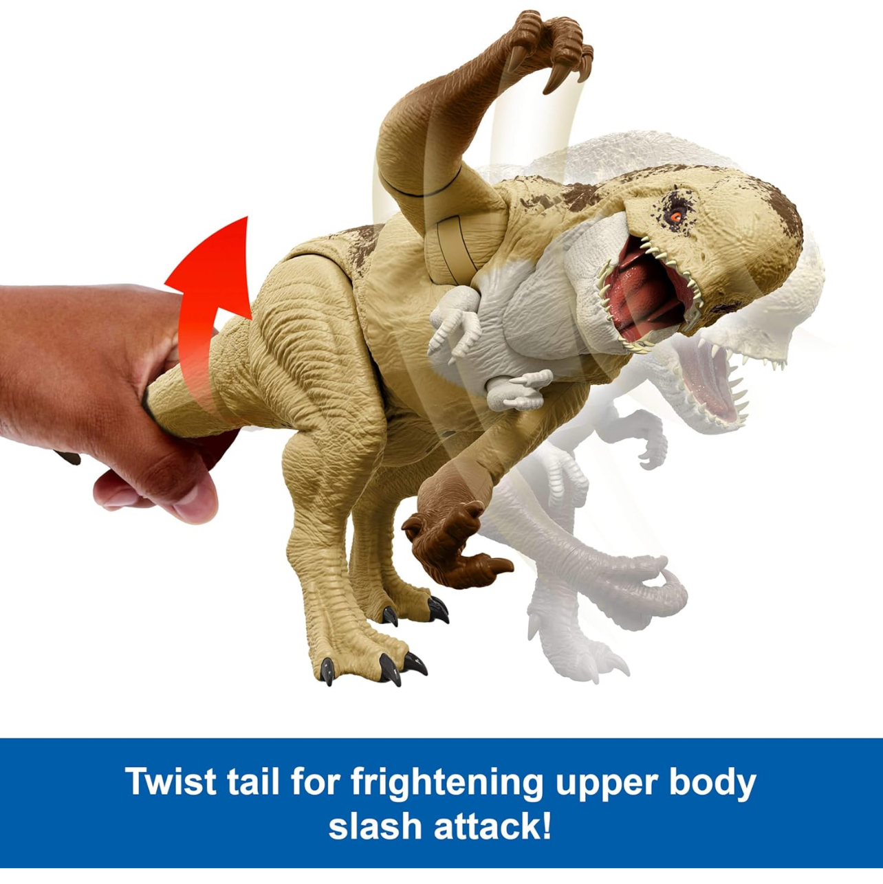 Dinosaurio Jurassic World Distortus Rex de 56cm con rugidos - Imagen 3
