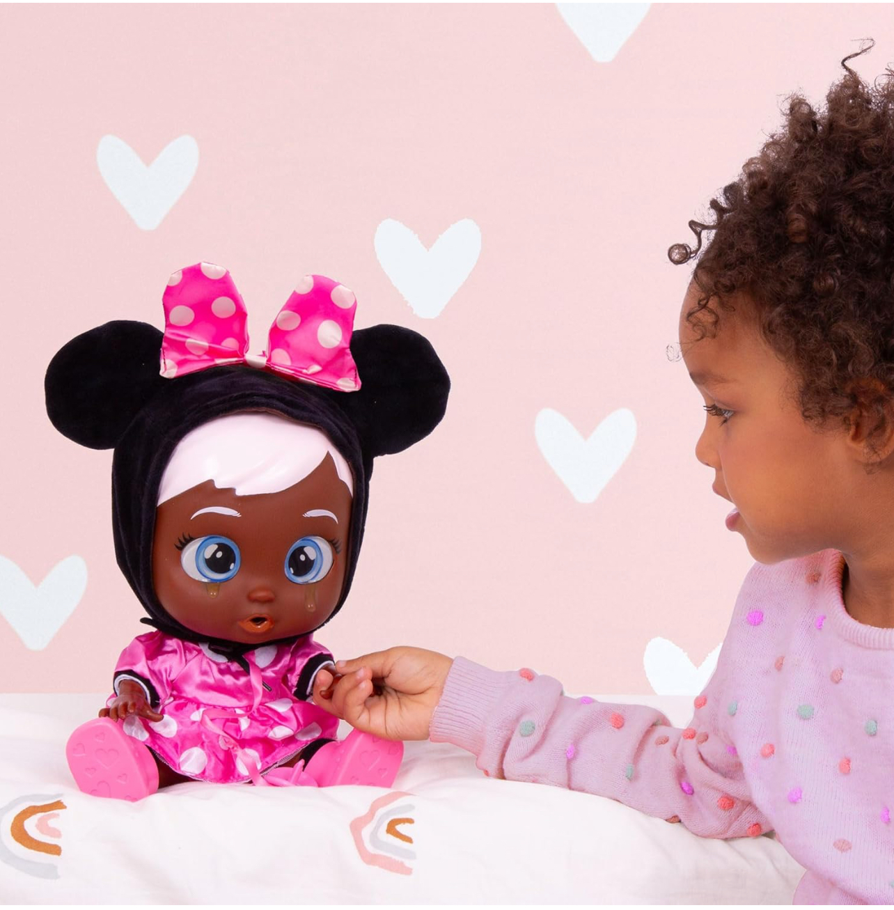 Cry Babies Minnie mouse morena llora con lágrimas reales y sonidos - Imagen 5