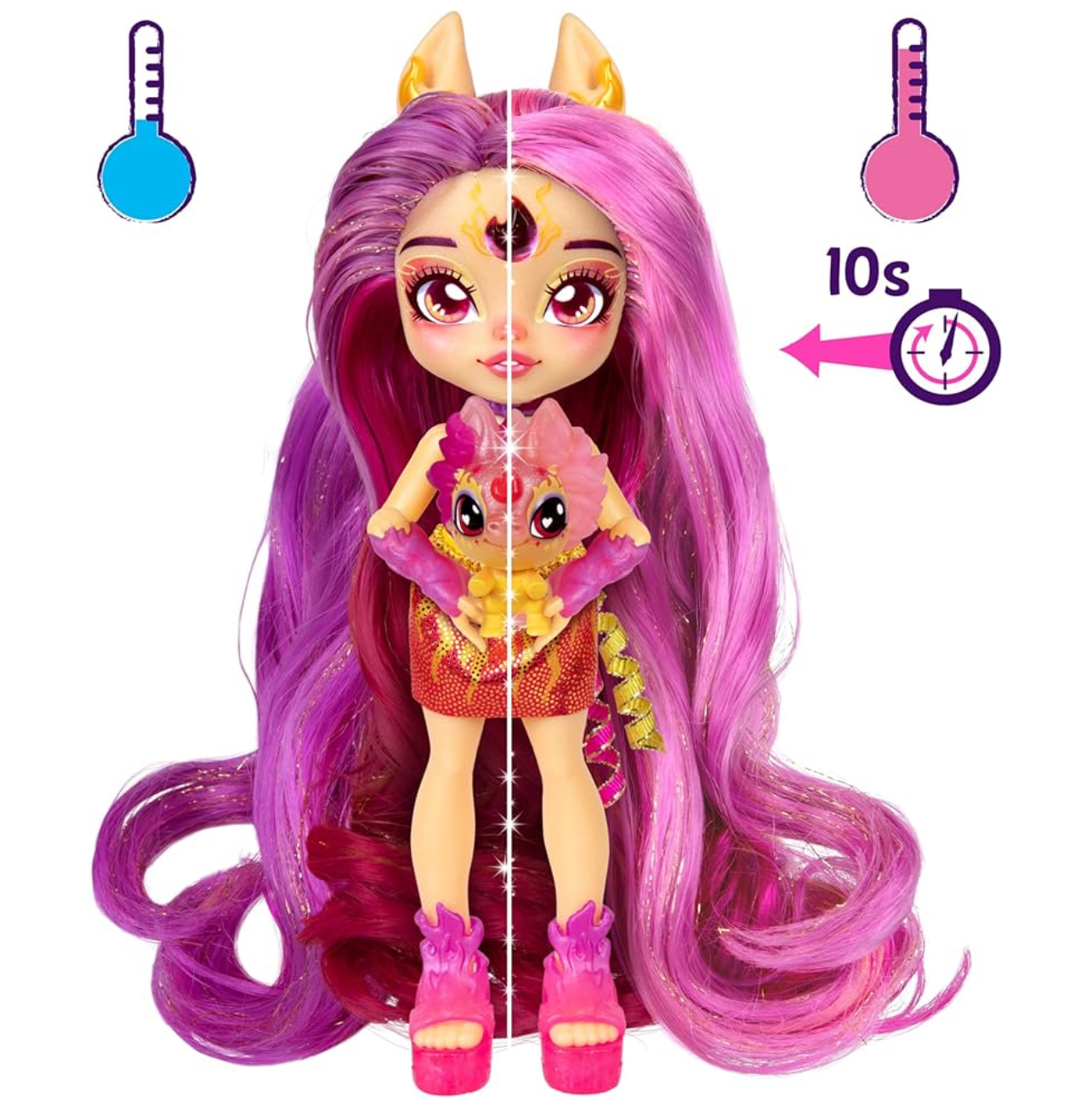 Magic Mixies Pixlings Pippa caballo de fuego 16cm - Imagen 5