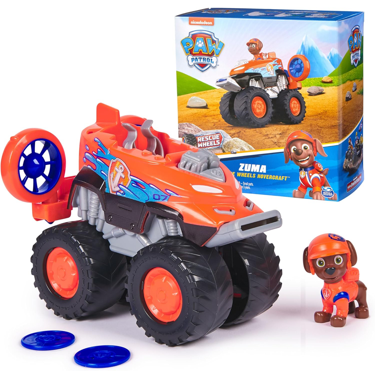 Paw Patrol Zuma camión con lanzador de proyectiles