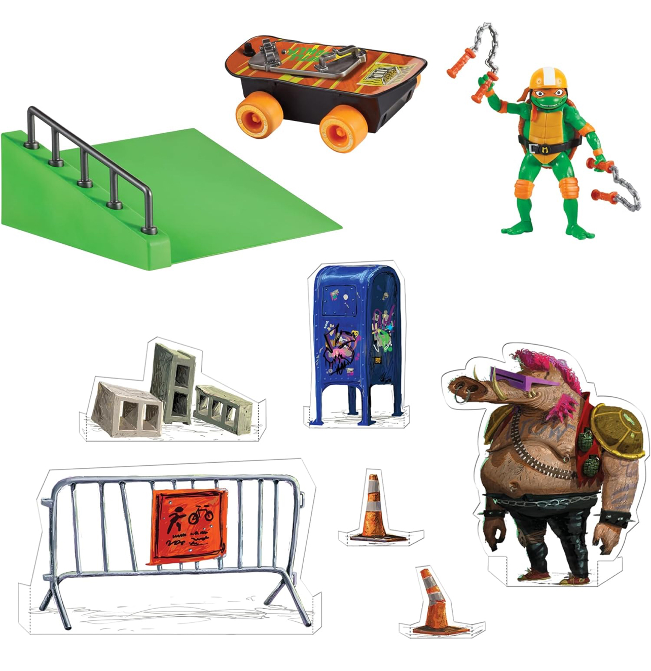 Juego de patinaje de Michelangelo Tortugas Ninjas - Imagen 3