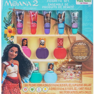 Set de maquillaje labiales y esmaltes Moana no tóxico e hipoalergénico