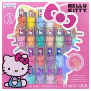 Set x18 esmaltes de Hello Kitty  Hipoalergénicos a base de agua