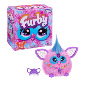 Mascota interactiva Furby con accesorios, luces y más de 600 reacciones