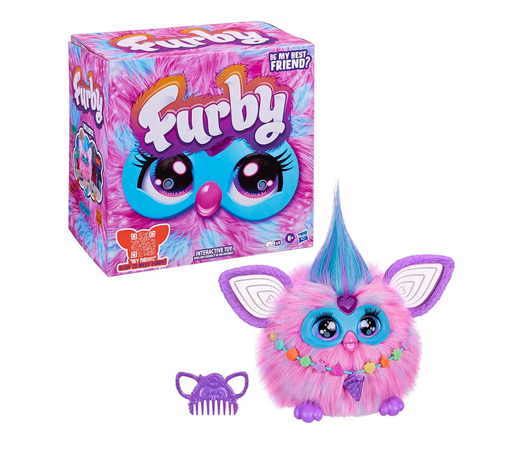 Mascota interactiva Furby con accesorios, luces y más de 600 reacciones