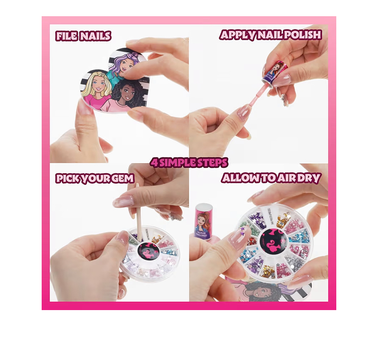 Set x18 esmaltes de Barbie Hipoalergénicos a base de agua - Imagen 3