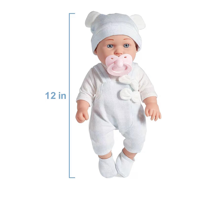 Bebés mellizos de 30cm niña y niño con accesorios - Imagen 3