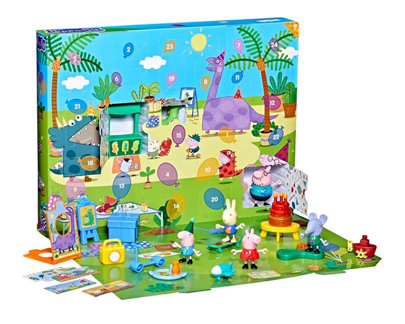 Calendario de adviento Peppa Pig George fiesta de cumpleaños