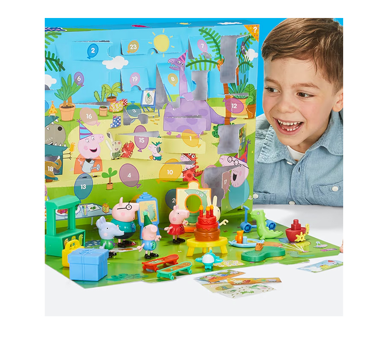 Calendario de adviento Peppa Pig George fiesta de cumpleaños - Imagen 2