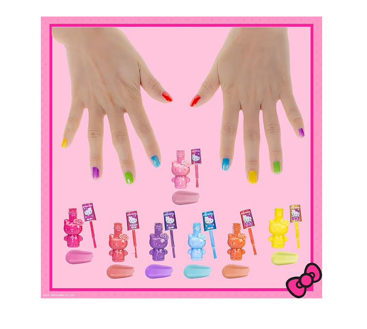Set x18 esmaltes de Hello Kitty Hipoalergénicos a base de agua - Imagen 5