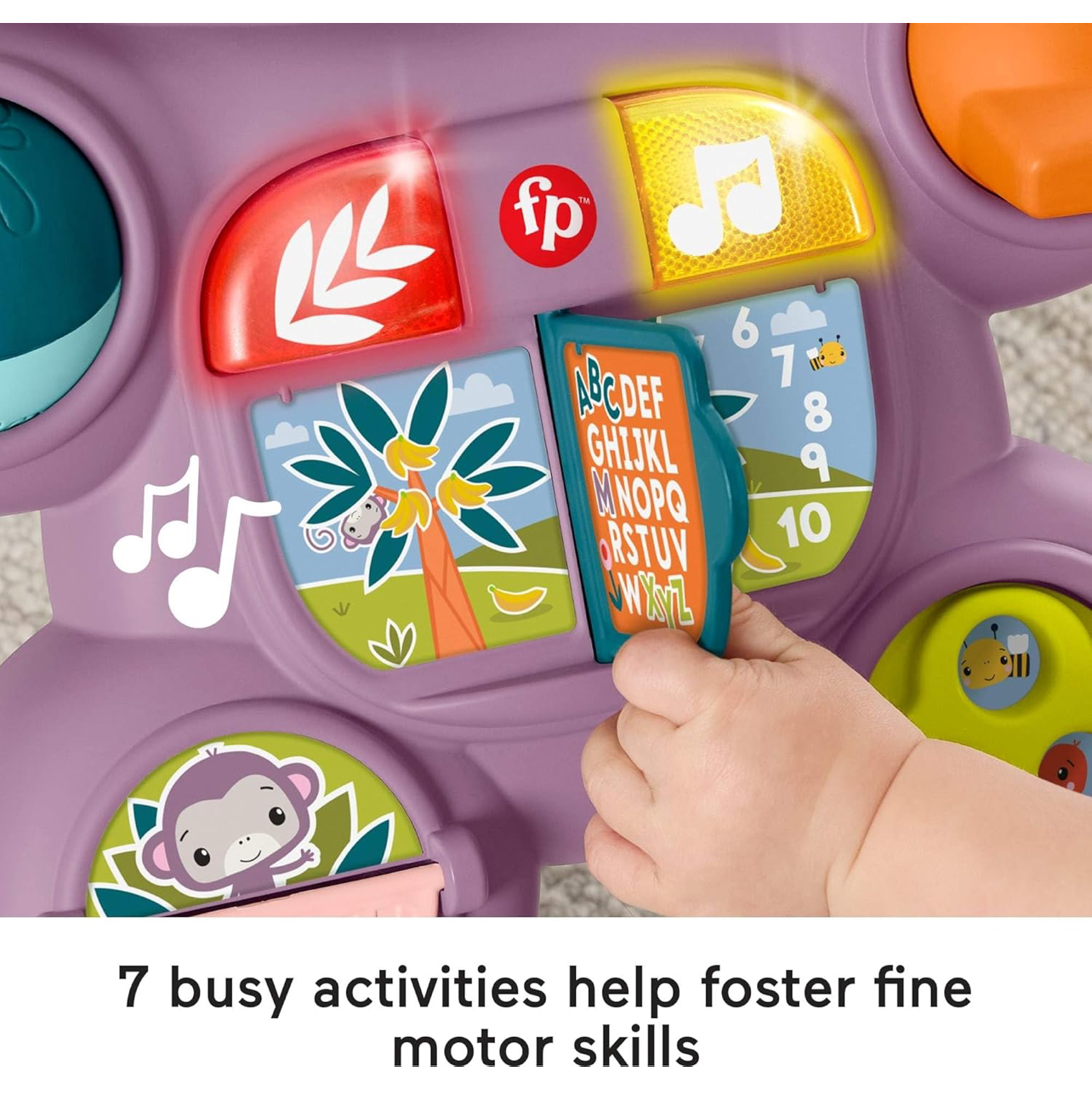 Andador mono aprende conmigo Fisher Price con luces y sonidos - Imagen 5
