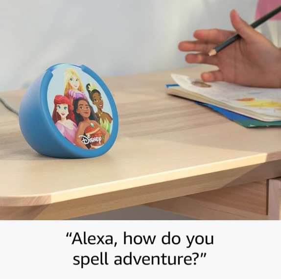 Amazon Echo Pop Kids diseño de princesas de Disney parlante - Imagen 6