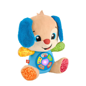 Fisher Price perrito 4 idiomas de aprendizaje con luces y sonidos