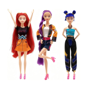 Set x3 muñecas articuladas Kpop de 30cm