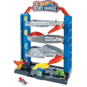 Hot Wheels garaje stunt con carrito