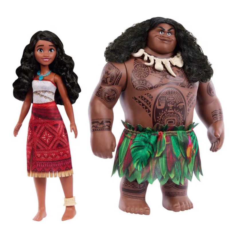 Moana y Maui muñecos de 30cm con 4 accesorios Disney - Imagen 5